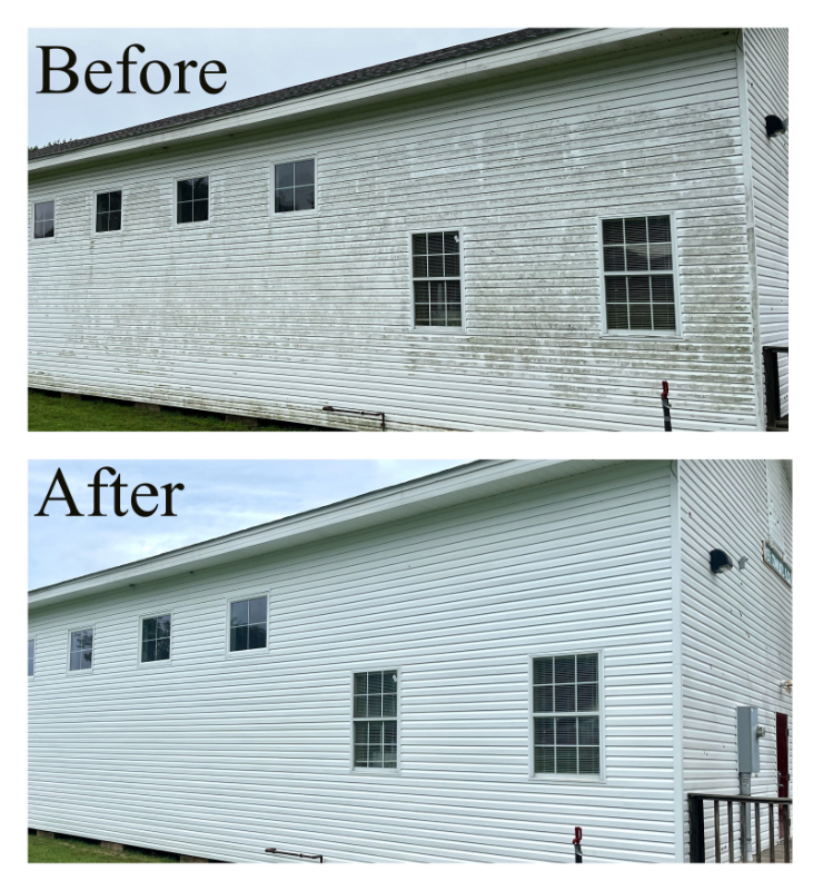 Exterior Cleaning of Community Building in Dyer, AR